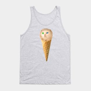 Ice Cream Cone Cat Tank Top